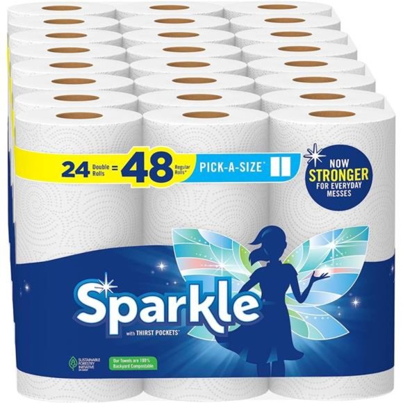 Pick-A-Size® Paper Towels, 24 Double Rolls = 48 Regular Rolls - Picture 1 of 6